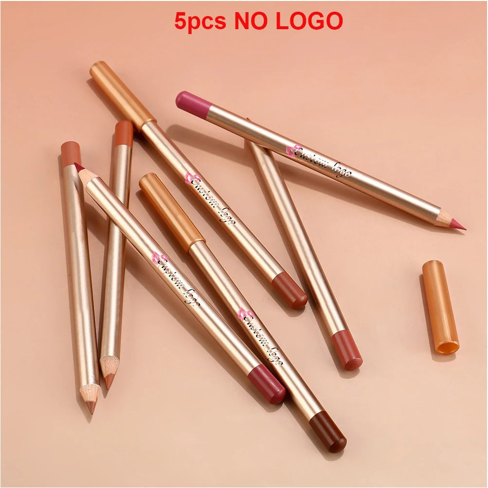 Matte Waterproof Lip Liner Pencil Set - Long Lasting, Non Fading, Vegan, Custom Logo