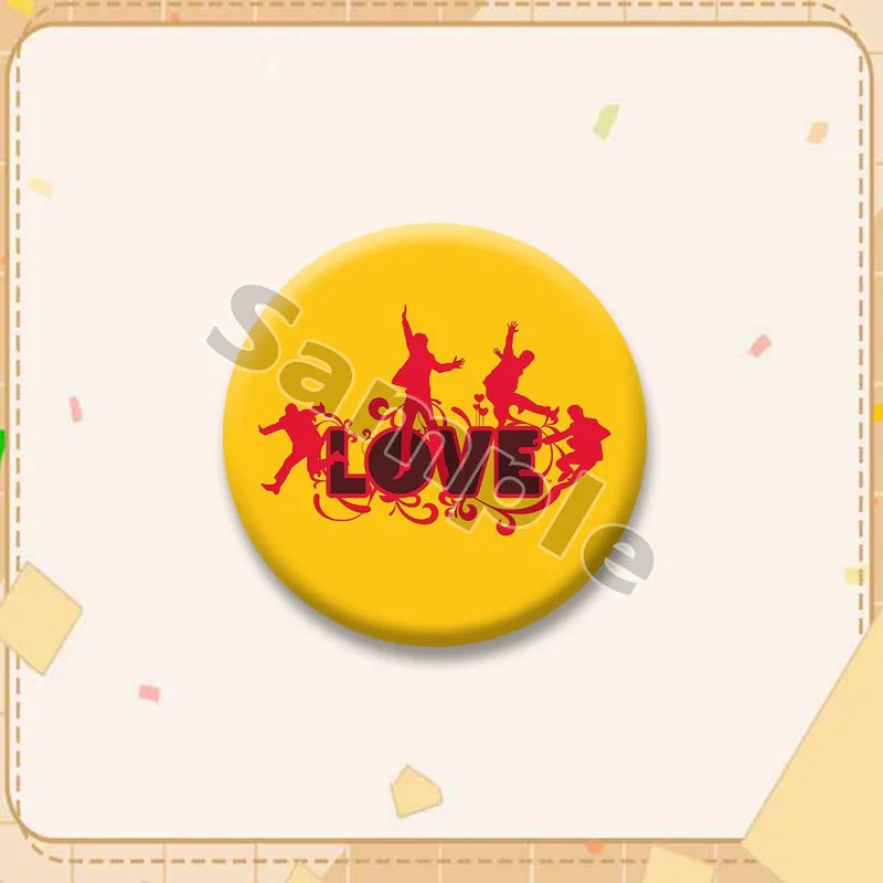 Music-Themed Coin Brooch Pins for Clothing & Accessories - Pack of Multiple Sizes