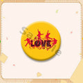 Music-Themed Coin Brooch Pins for Clothing & Accessories - Pack of Multiple Sizes