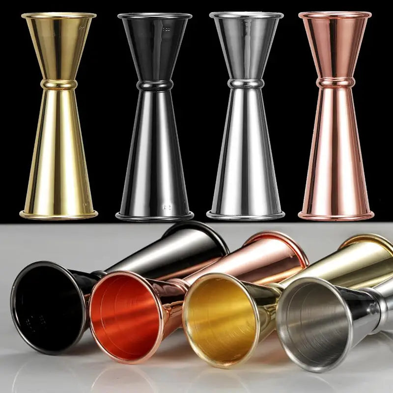 Double Cocktail Jigger with Measurement Scale Stainless Steel Bar Tool