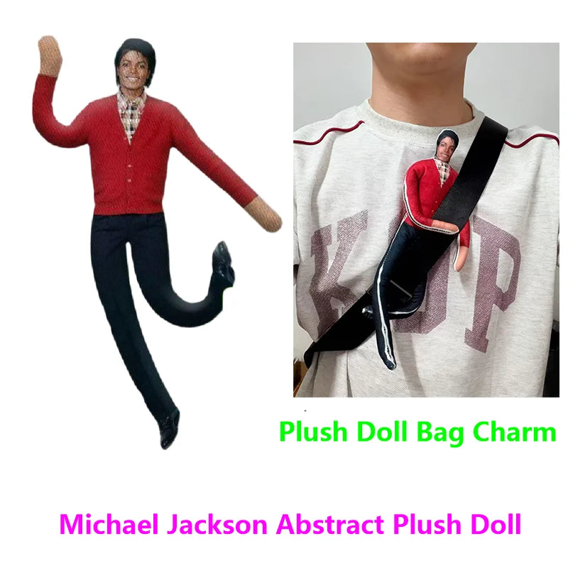 Plush Doll Toy with Movable Joints - Michael Jackson Cosplay Soft Stuffed Figure for Home & Party Decor