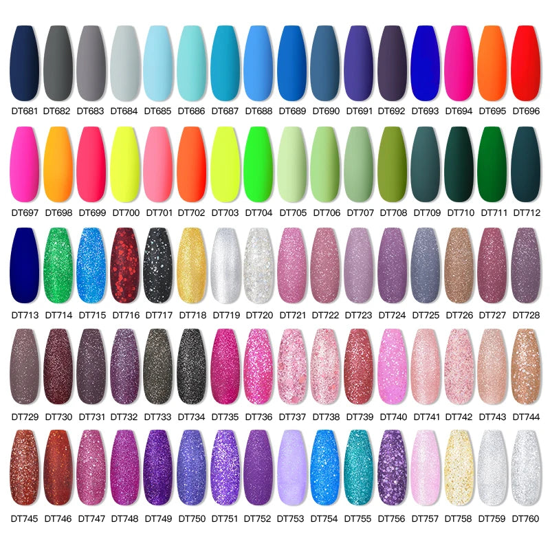 7.3ml Gel Nail Polish Set - Glitter UV Semi-Permanent for Manicure