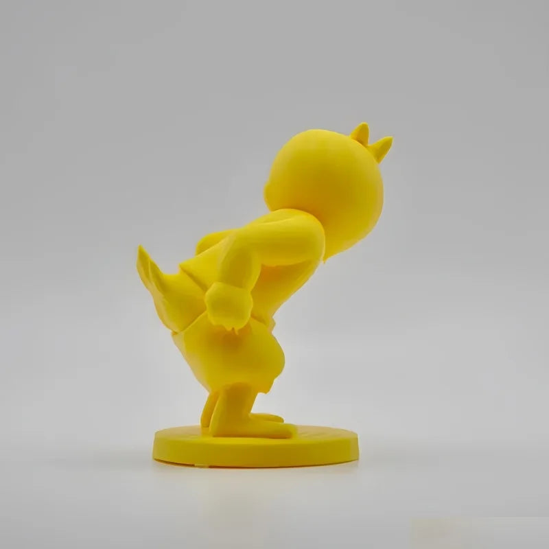 Cute 3D Printed Pants Wearing Irritable Duck Fantasy Bookend Ornament - Indoor Outdoor Decor