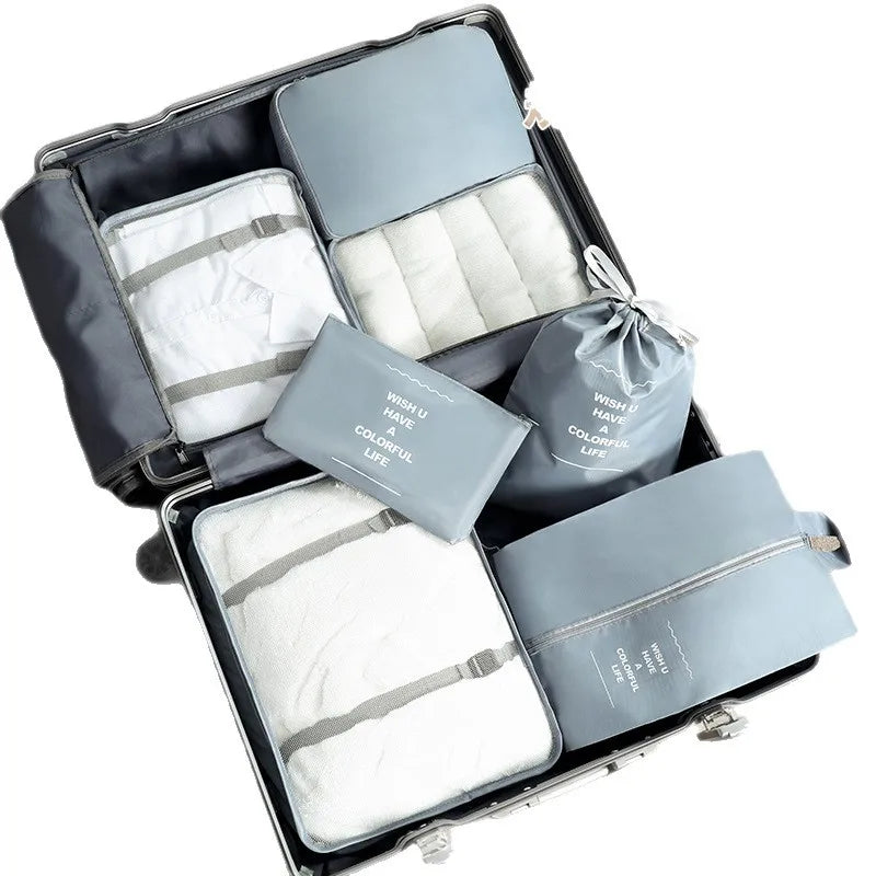 Travel Packing Cubes Organizer Set Lightweight Suitcase Storage Bags