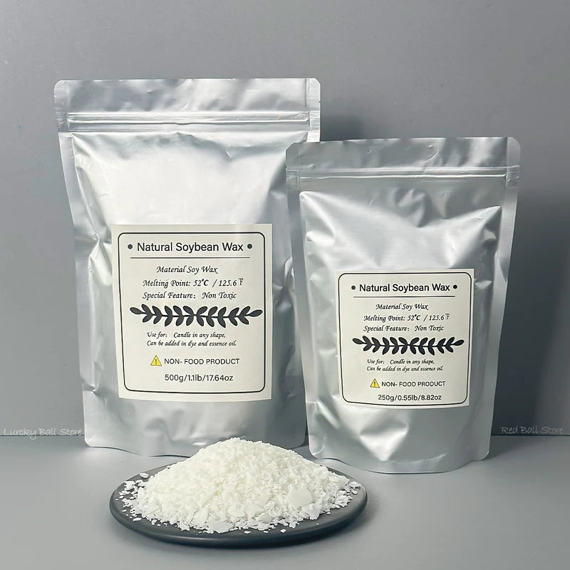 Pure Soy Wax for Candle Making - 500g/1kg Natural Paraffin Wax for DIY Crafts