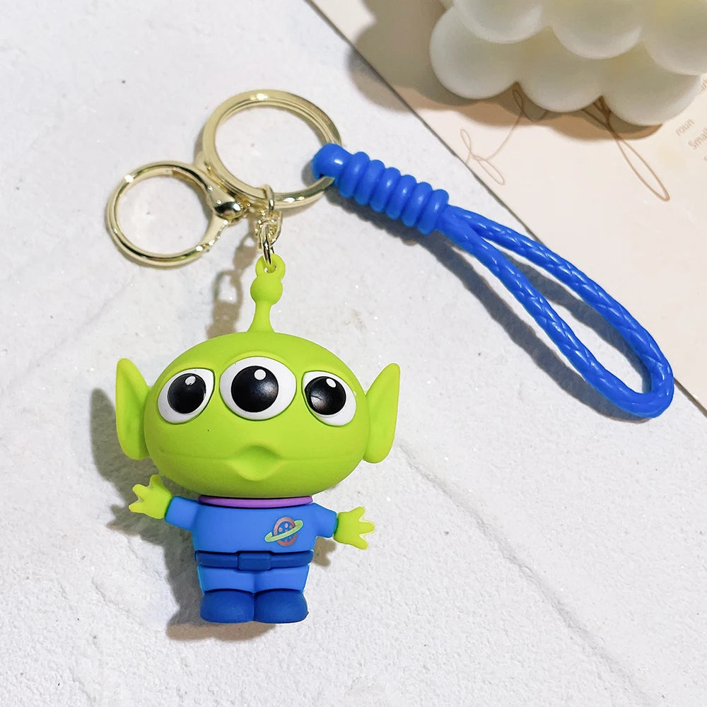 Character Keyring Set - Woody Buzz Jessie Doll Pendant for Kids