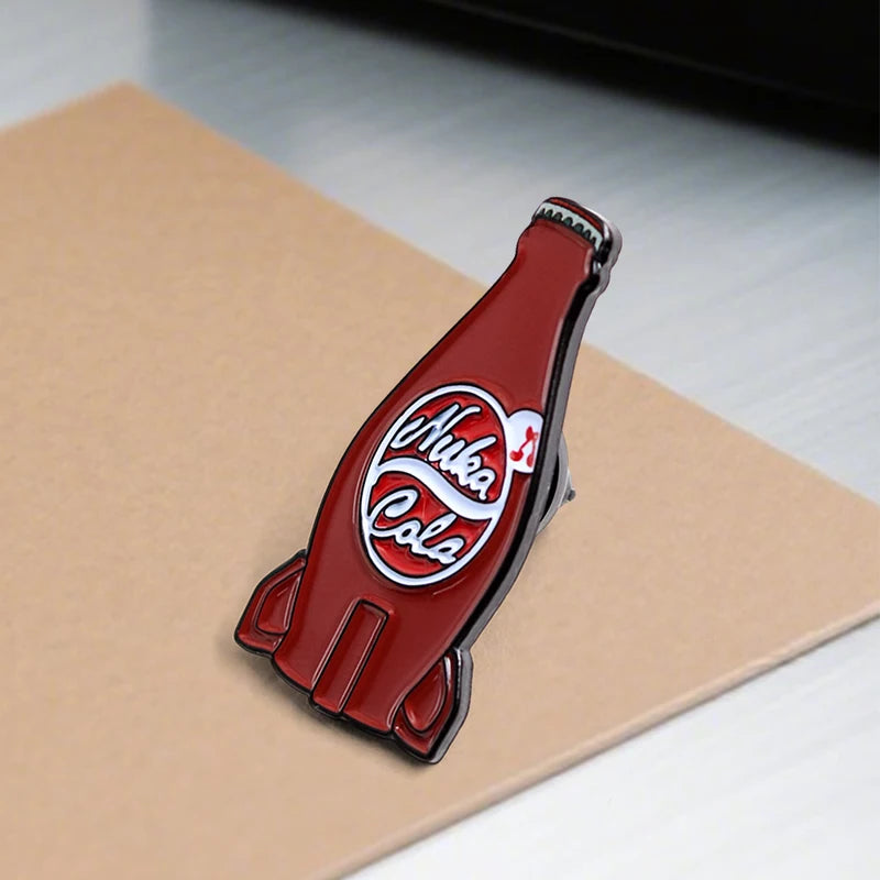 Game Elements Brooch Cola Logo Bottle Badge Enamel Pin Collectible Accessories