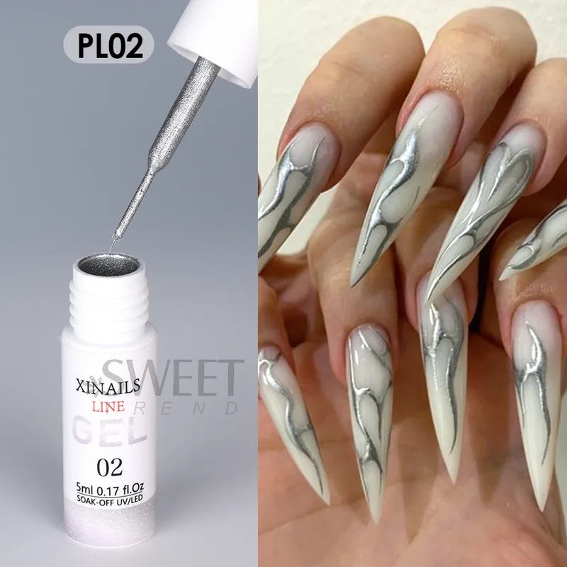 5ml Nail Art Gel Polish Wire Silk Pen for Manicure Drawing & Graffiti
