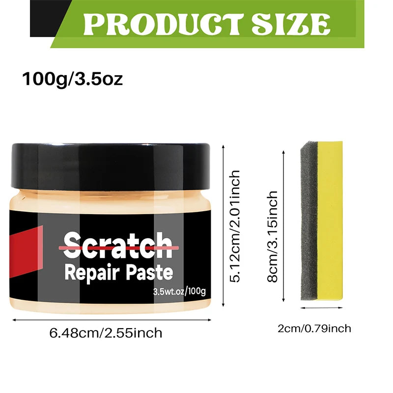 Car Scratch Repair Cream - Instant Paint Remover & Polishing Wax for All Car Colors