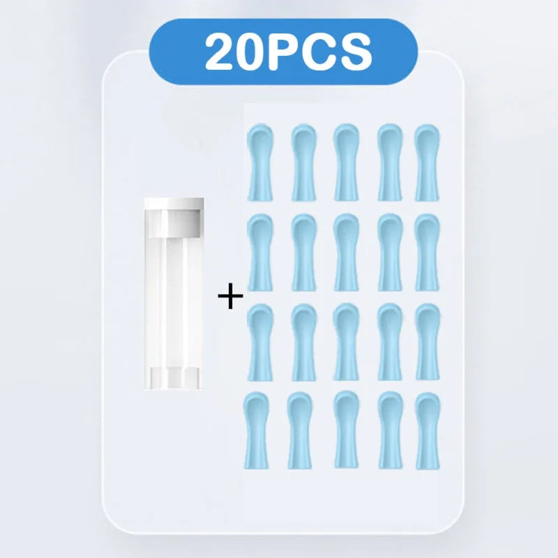Silicone Ear Spoon Covers - Non-Slip Replacement Ear Wax Removal Tips, Pack of 6 or 20