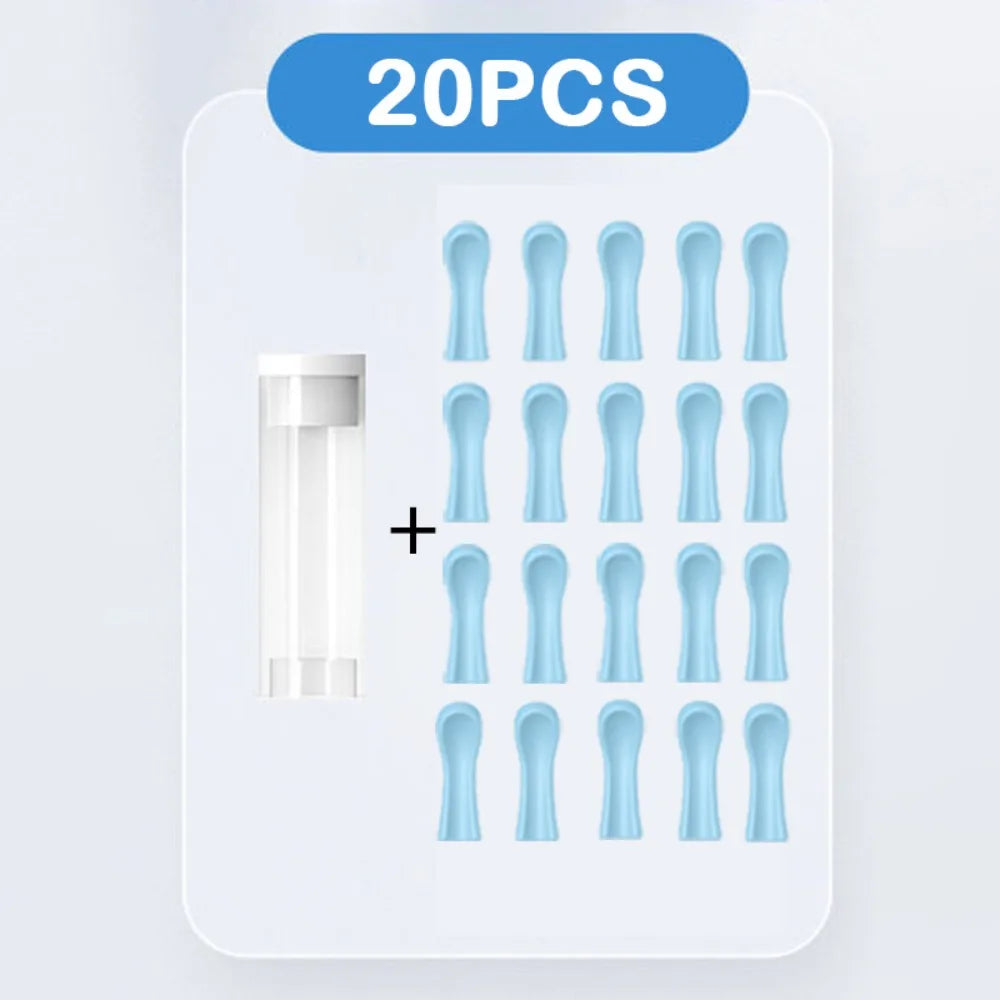 Silicone Ear Spoon Covers - Non-Slip Replacement Ear Wax Removal Tips, Pack of 6 or 20
