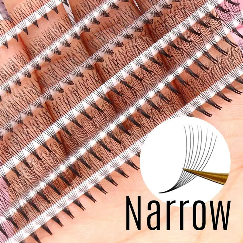 Premade Volume Lash Fans 8-15mm for Eyelash Extensions - 3D/6D/8D/10D Sharp Narrow Fans