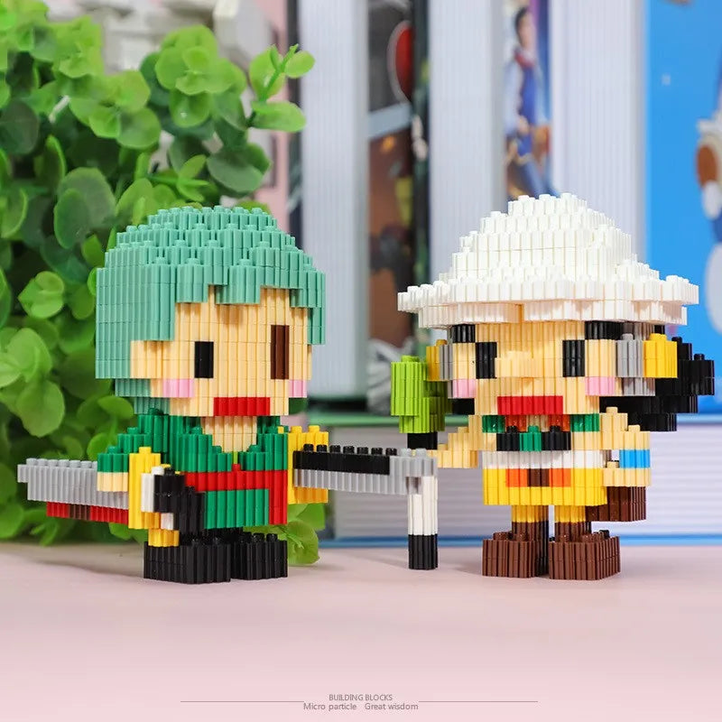 Anime Action Figures Set - Luffy Nami Sanji Zoro Usopp Ace Franky Brook Robi Educational Toy