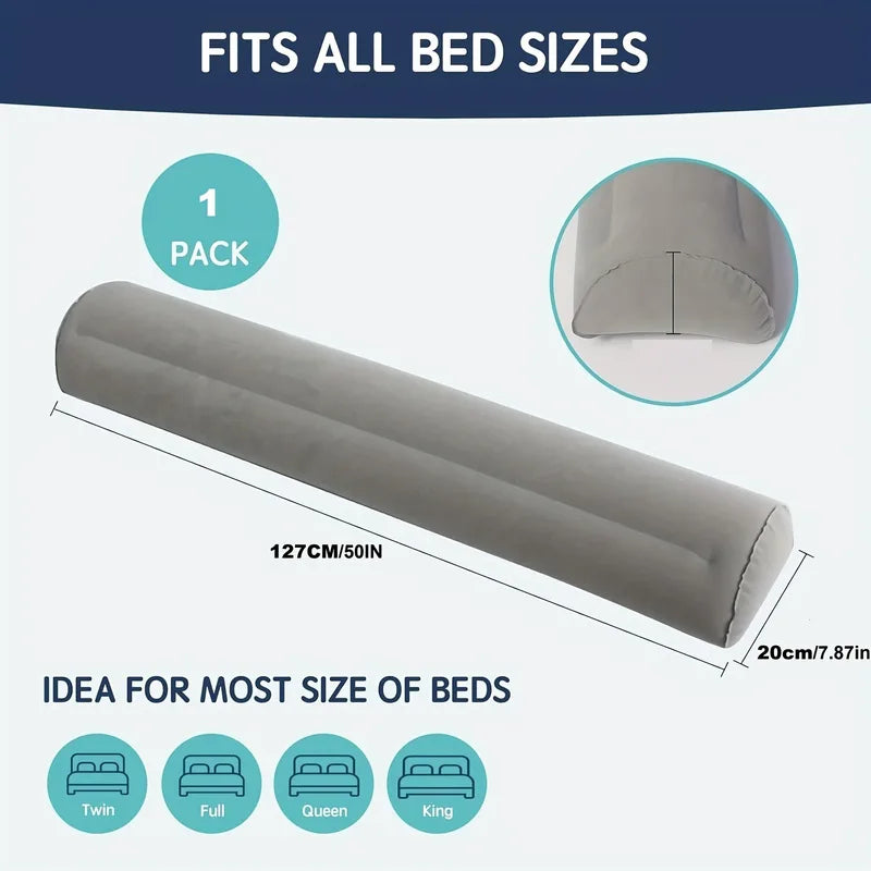Inflatable Travel Bed Rail Guardrail for Foldable Single and Double Beds