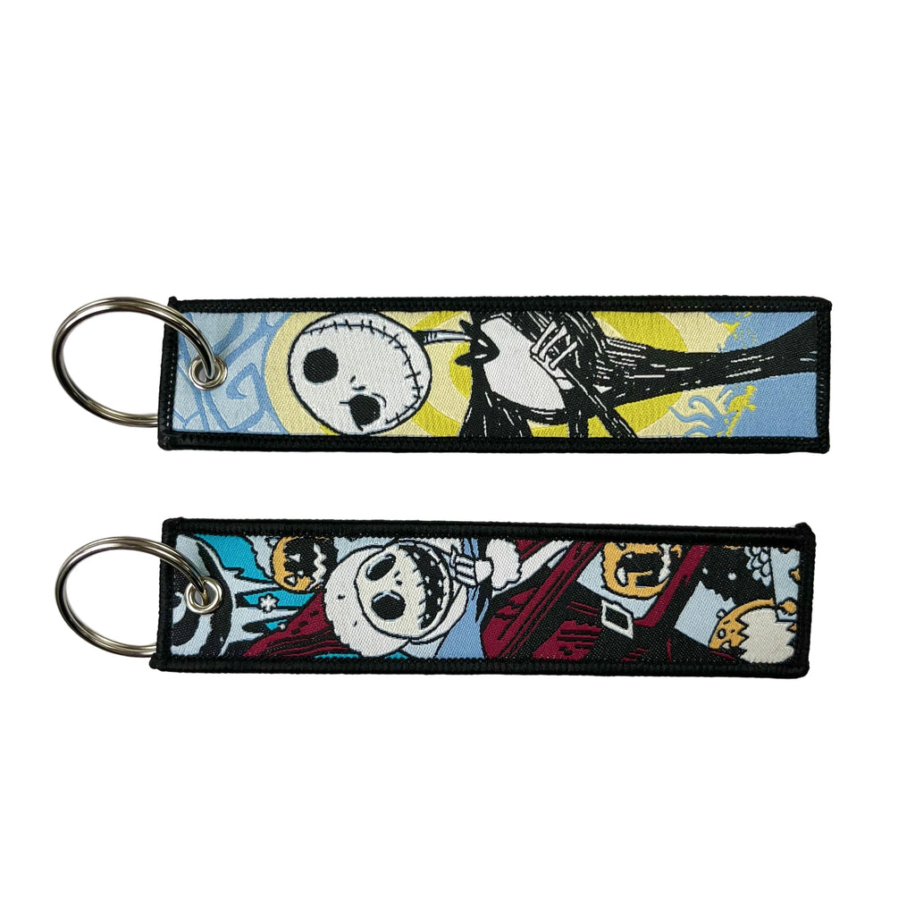 Halloween Horror Movie Embroidery Key Holder for Motorcycles & Car Keys