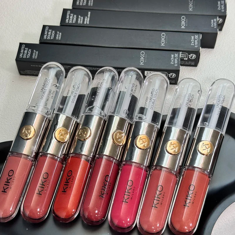 Double Headed Lipstick Mirror Non-Fading Lip Gloss Cup Makeup Tool