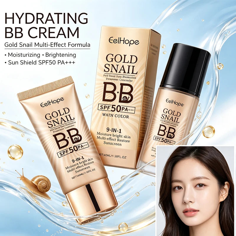 9-in-1 Moisturizing Sunscreen Foundation Cream for Natural Skin Fit - Long Lasting