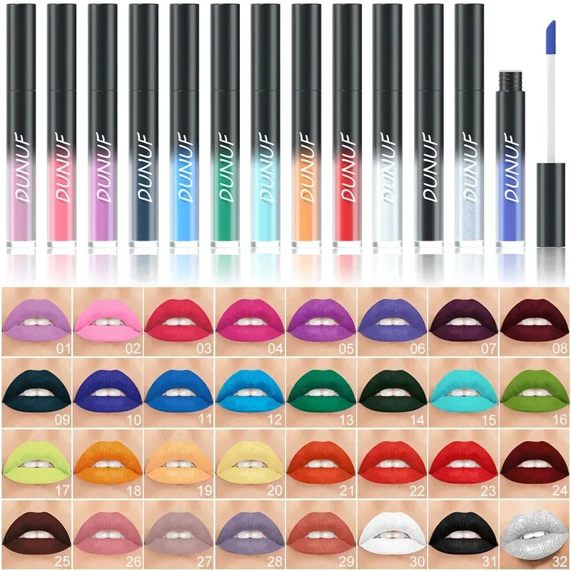 Matte Long-Lasting Lipstick with Hydrating Formula – Vibrant Lip Gloss & Lip Glaze