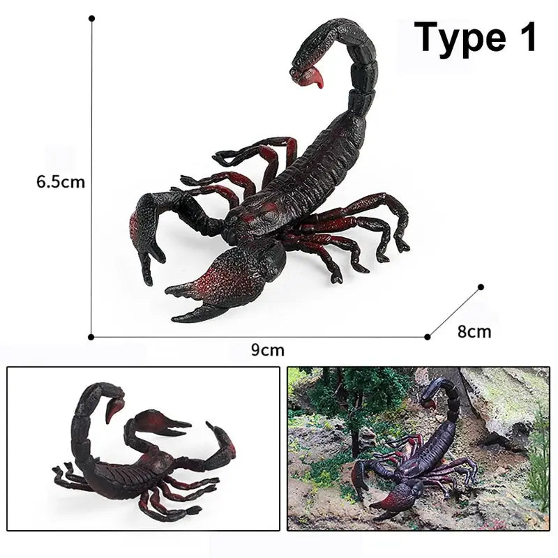 Lifelike Insect Figurine Scorpion Model Educational Toy Halloween Props Kids Decor
