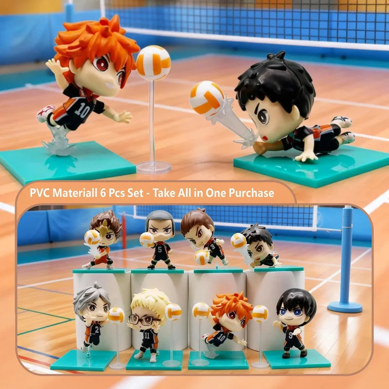 Anime Collectible Figures - Haikyuu!! Hinata & Kageyama 6-8 Piece Set