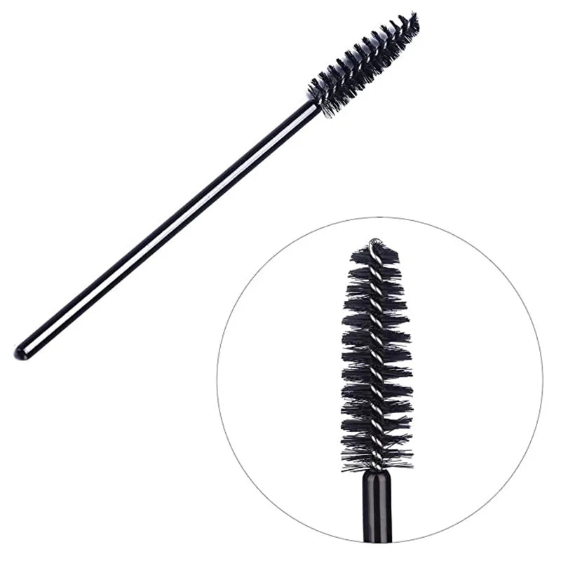 Disposable Eyelash Brushes & Applicators Set - False Lash & Eyebrow Makeup Tools