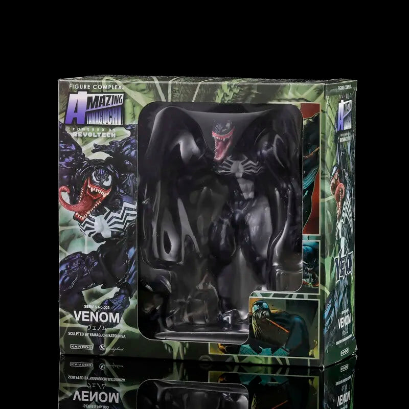 Action Figure Collectible Toy - Venom Carnage Spider Man Movable Face Statue