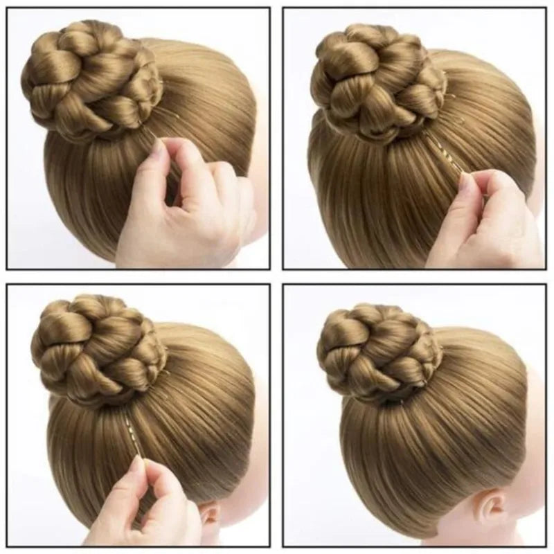 50Pcs Metal Waved U-Shaped Hair Pins for Women and Girls Hair Styling Accessories