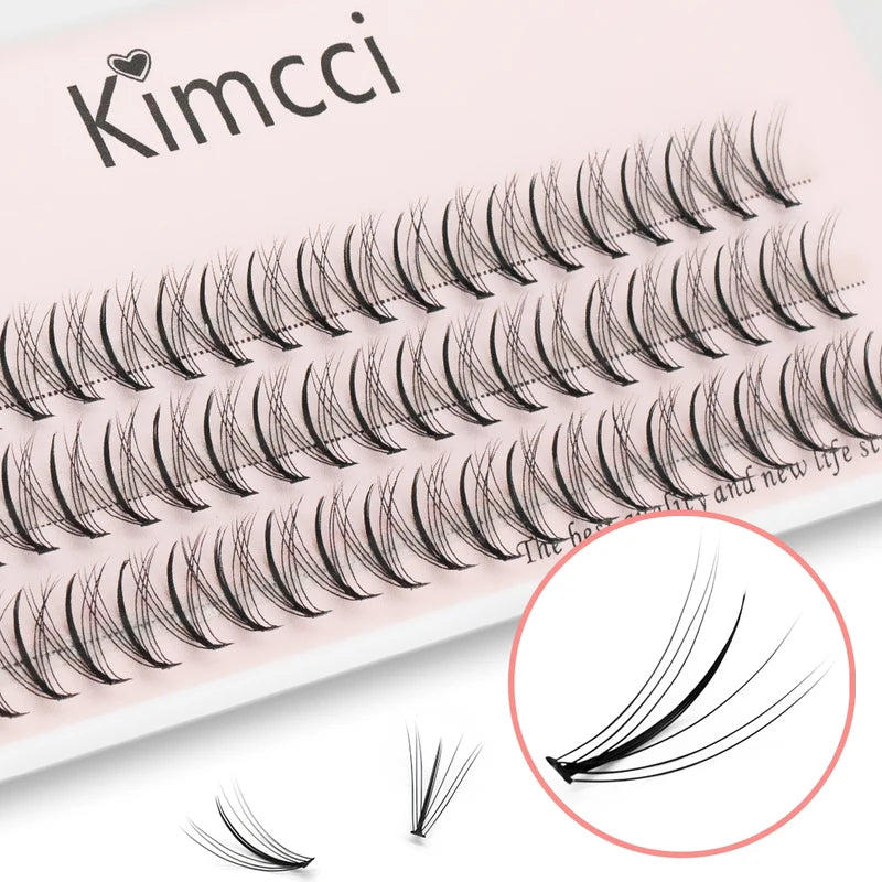 False Eyelash Clusters - Handmade Sandwich Mink Extensions, 60 Clusters
