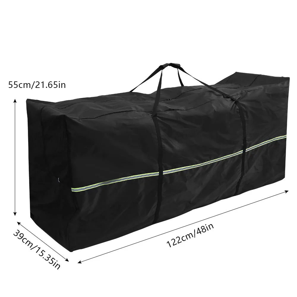 Waterproof Garden Cushion Storage Bag with Handles - Outdoor Storage Organizer