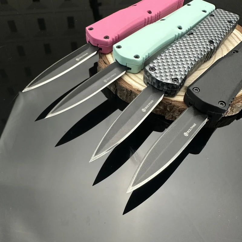 Mini Folding Knife with Zinc Alloy Handle and 440C Blade for Camping Hiking Survival
