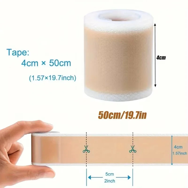 Silicone Scar Tape Waterproof Breathable Skin Color Adhesive Bandage for Scar Care