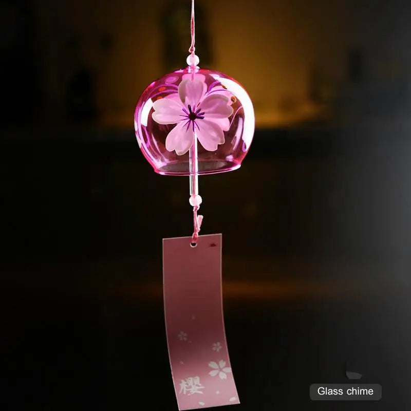 Japanese Style Handmade Glass Wind Chime Door Decoration Home Accessory