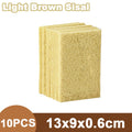 10PCS Natural Sisal Microfiber Kitchen Cleaning Sponges Eco-Friendly Dishcloths