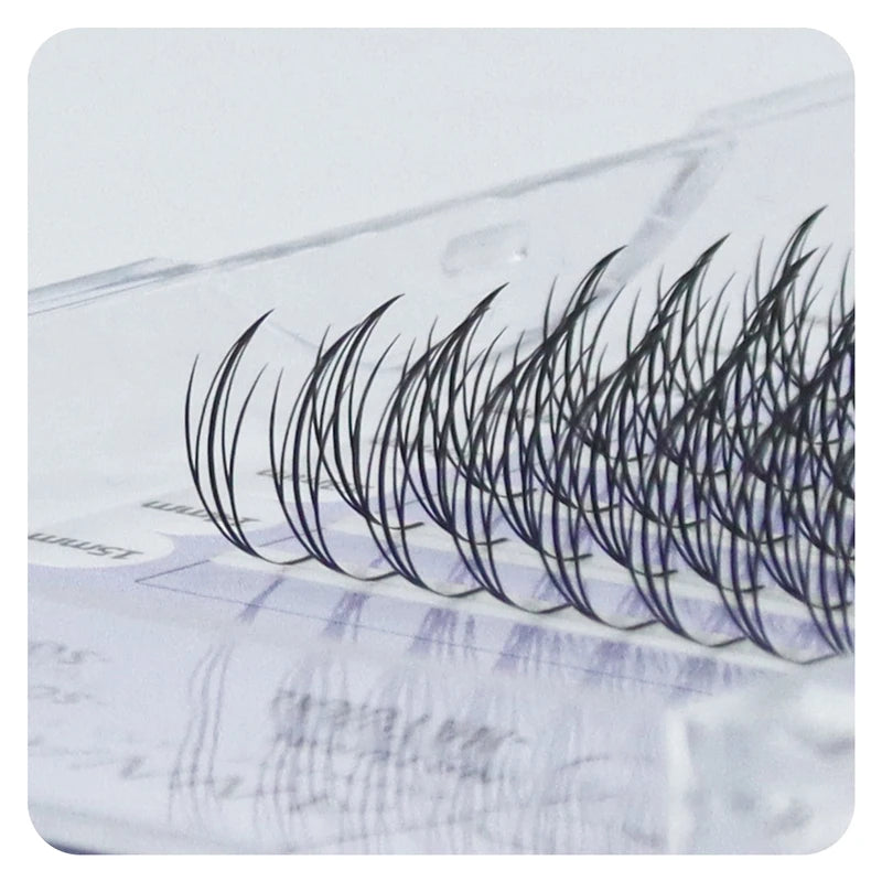 Premade Eyelash Extensions - Natural Cashmere False Fans for Lash Professionals