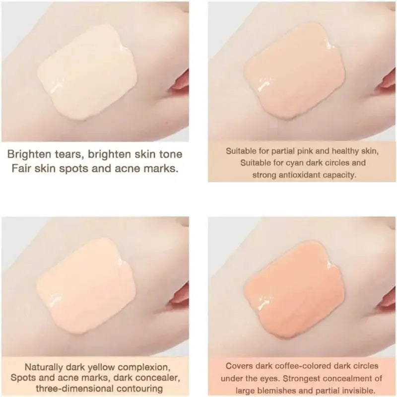 Moisturizing Liquid Concealer for Dark Circles & Flawless Skin - Full Coverage, Oil Control, 3.5g
