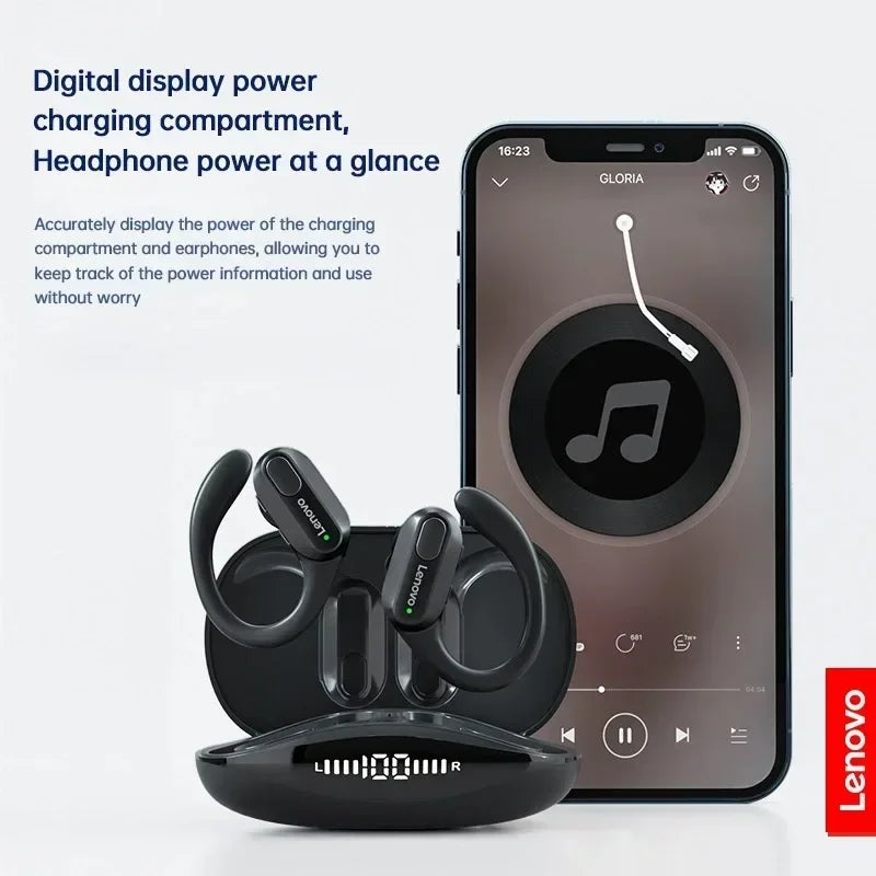 Wireless Bluetooth Headphones with Mic Noise Reduction Waterproof Earhooks