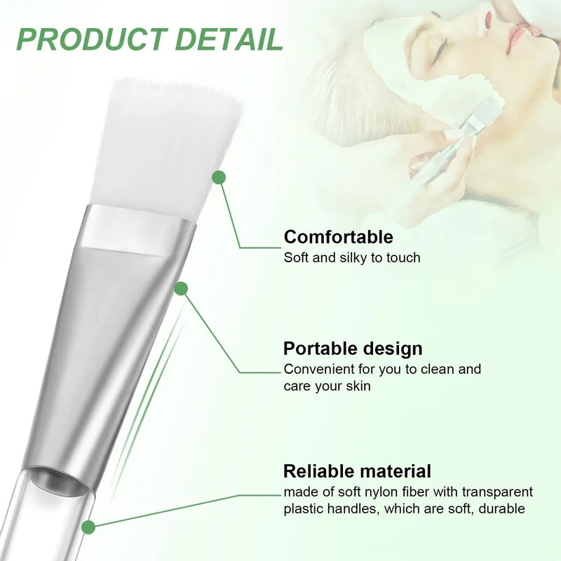 16 Facial Mask Brush Set - Professional Skin Care Tools with Soft Nylon Bristles