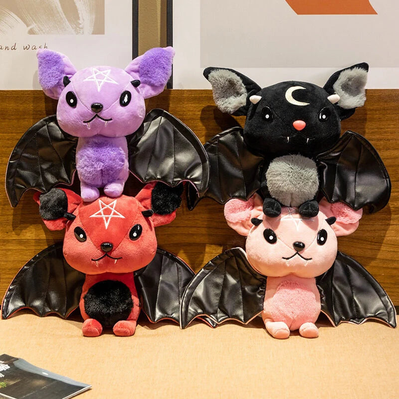 Demon Bat Halloween Plush Toy for Kids - Soft Cartoon Animal Gift