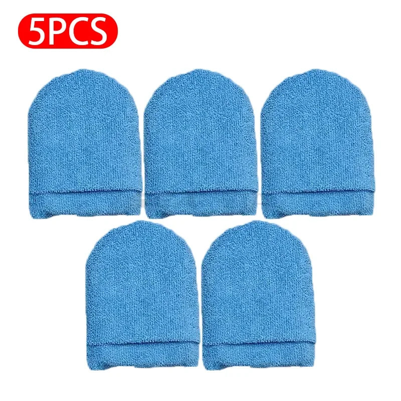 Microfiber Car Wax Applicator Mitts Set - Soft Foam Polishing Sponges for Vehicle Cleaning