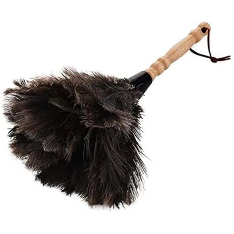 Anti-Static Ostrich Feather Duster Brush Cleaning Tool with Wooden or Plastic Handle