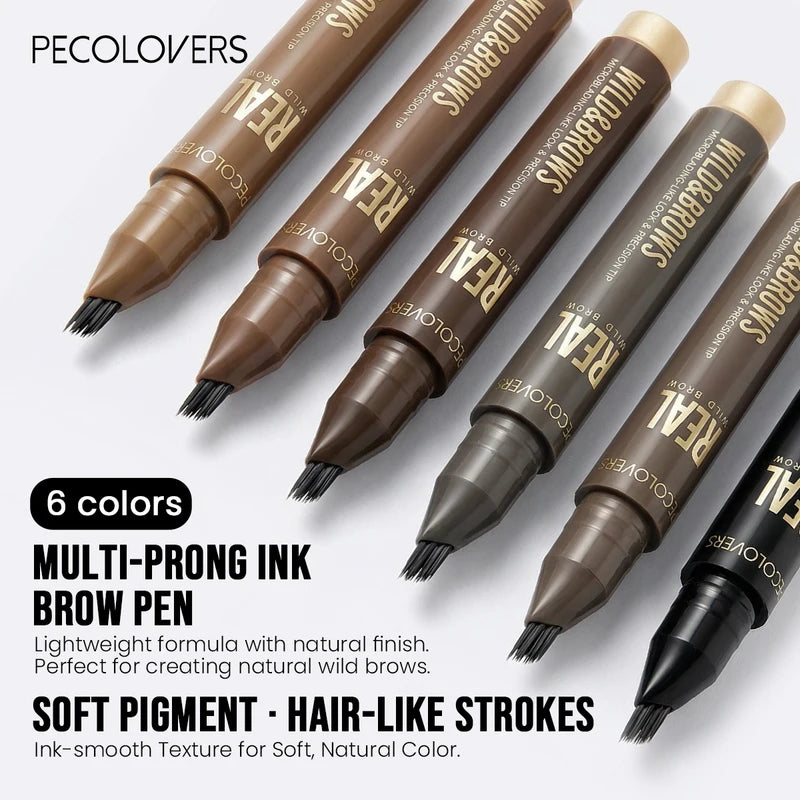 Waterproof Liquid Eyebrow Pencil - Smudge-Proof Brow Liner for Natural Definition