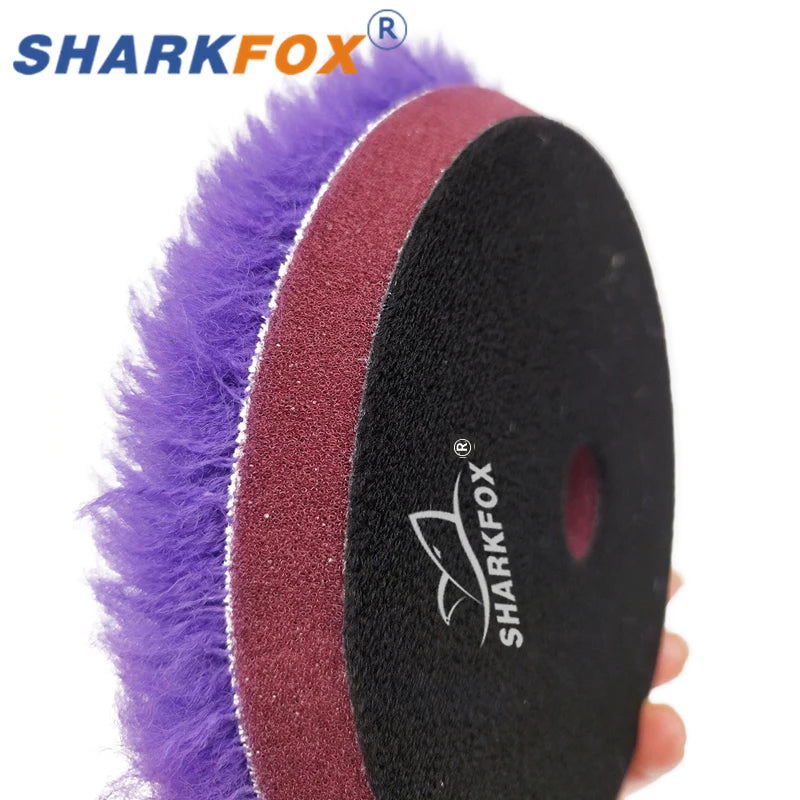 Car Polishing Pad Wool Buffing Disc 5/6 Inch Self-Adhesive for Scratch Removal