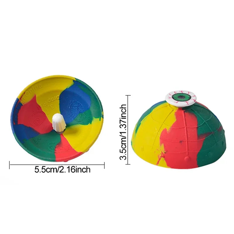Kids Outdoor Camouflage Jumping Bouncing Ball Toy - Rotating Stress Relief Fidget Toy