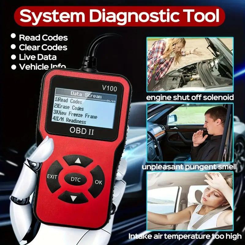 OBD2 Diagnostic Scanner for Vehicle Fault Codes Engine Check Tool Car Repair