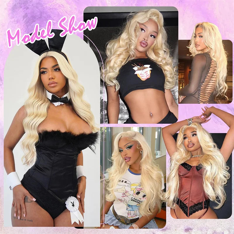 Blonde Lace Front Wigs for Women 13x4 13x6 360 Body Wave Human Hair Pre-Plucked