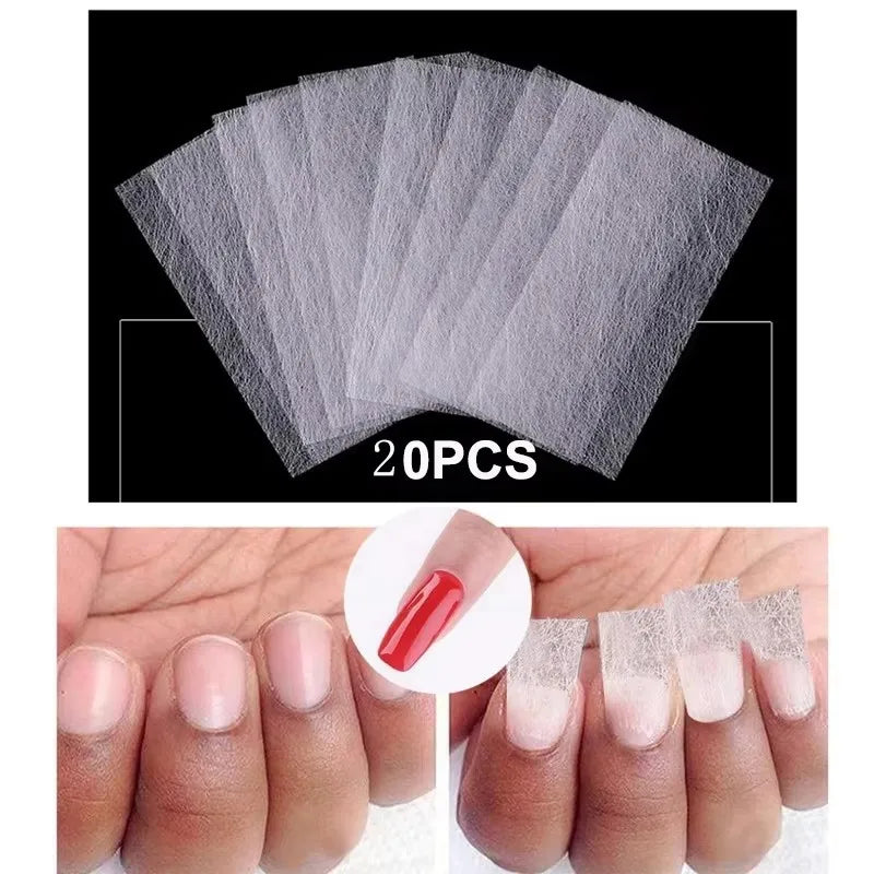 Fiberglass Nail Extension Fibers Non-Woven Gel Nail Art Tools for DIY Manicure