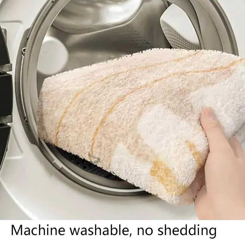 Winter Warm Non-Slip Carpet for Bedroom & Living Room - Soft Washable Blanket