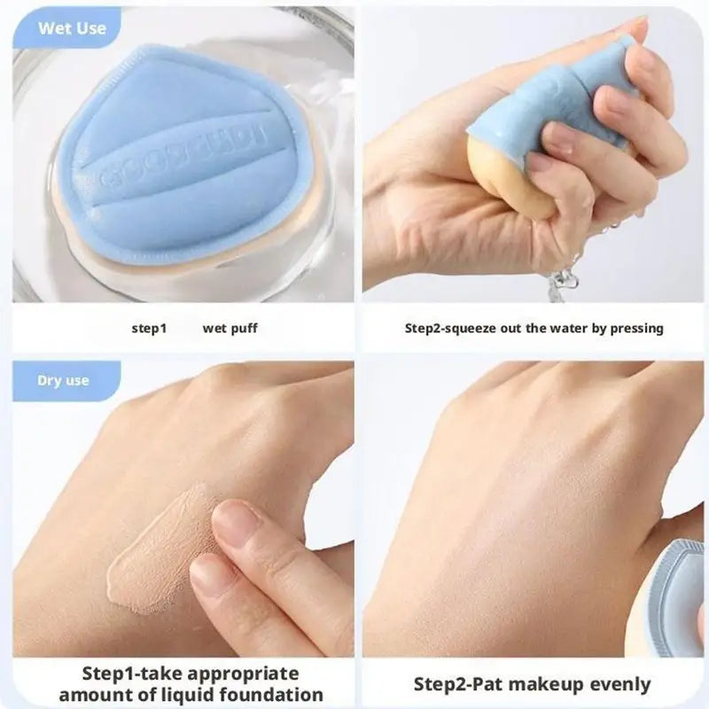 Multifunctional Makeup Powder Puff Tool - Dry & Wet Use, Cloud Shape