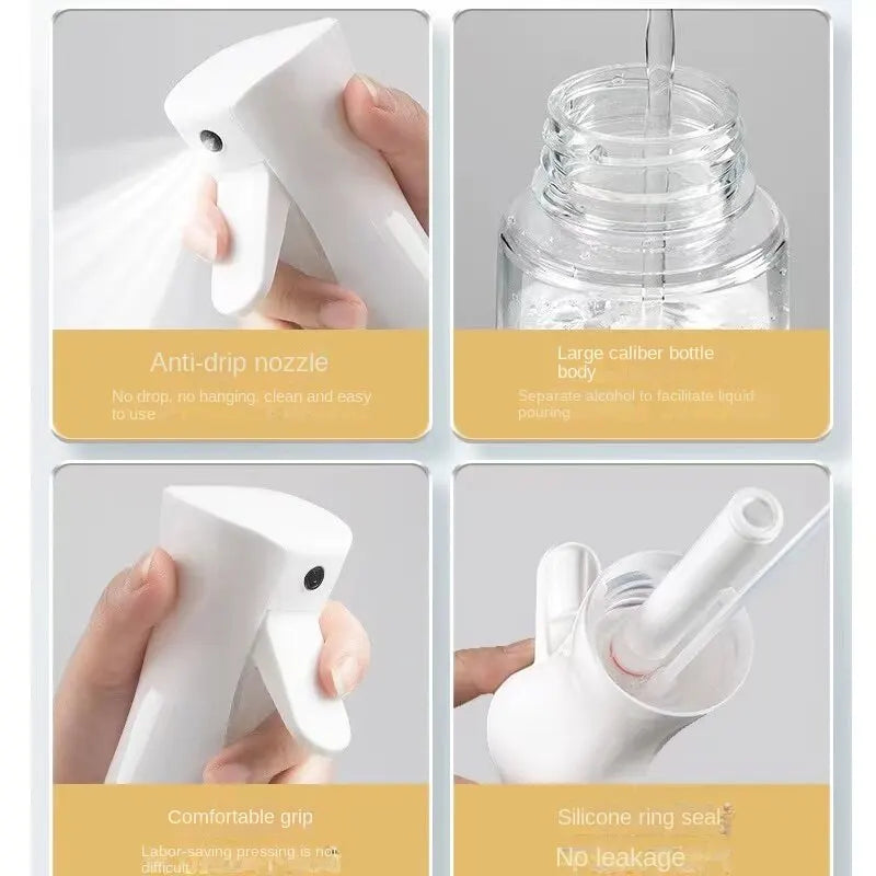 High-Pressure Continuous Spray Bottle for Hair & Disinfection - Ultra-Fine Atomized Dispenser