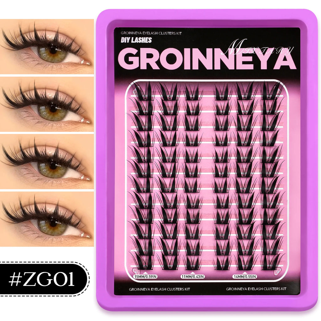 DIY Lash Clusters Mixed Tray for Natural & Dramatic Eye Looks